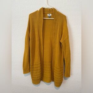 Old Navy Mustard Cardigan Sweater